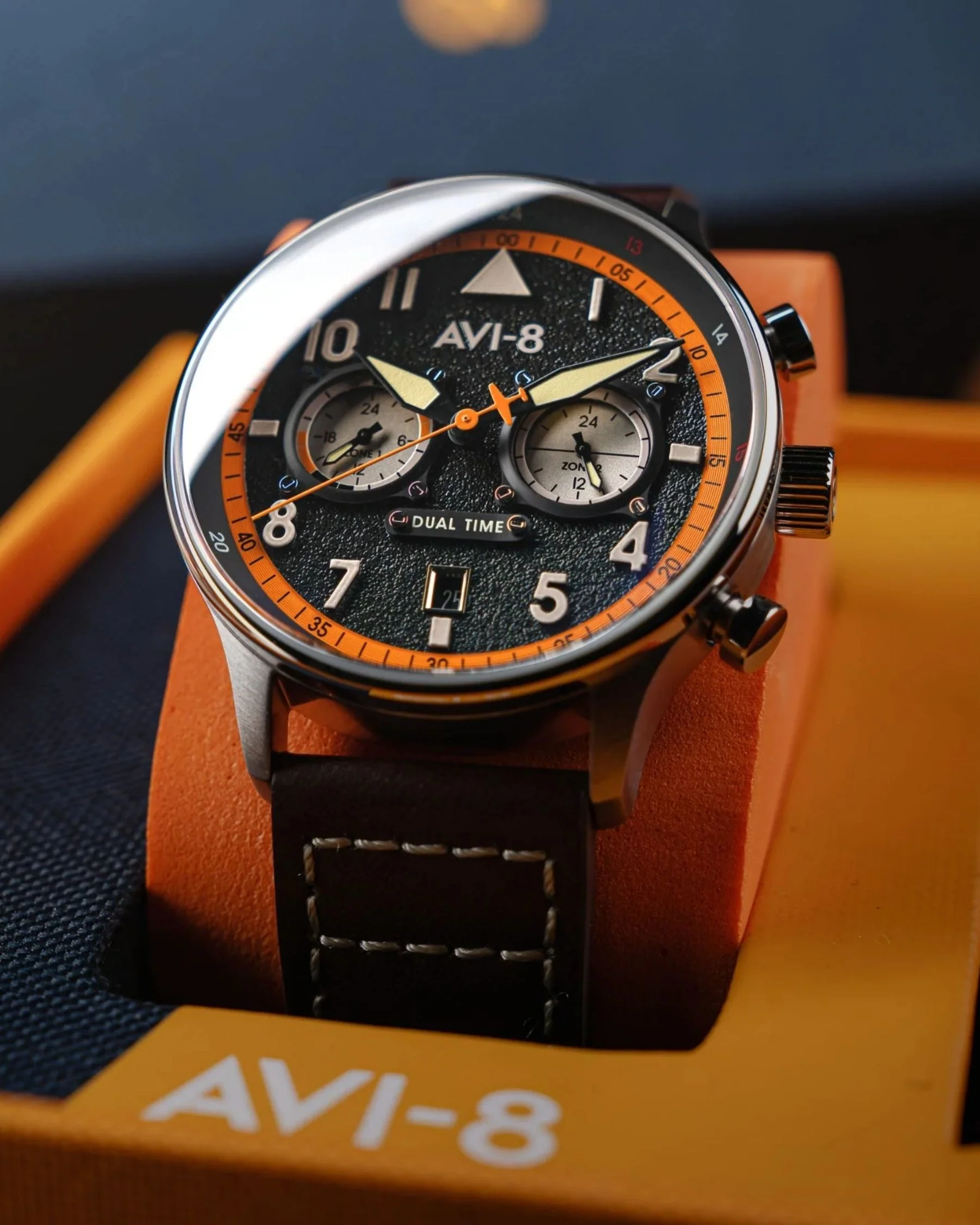 AVI-8 IWM Hurricane Carey Dual Time Watch - Image 4