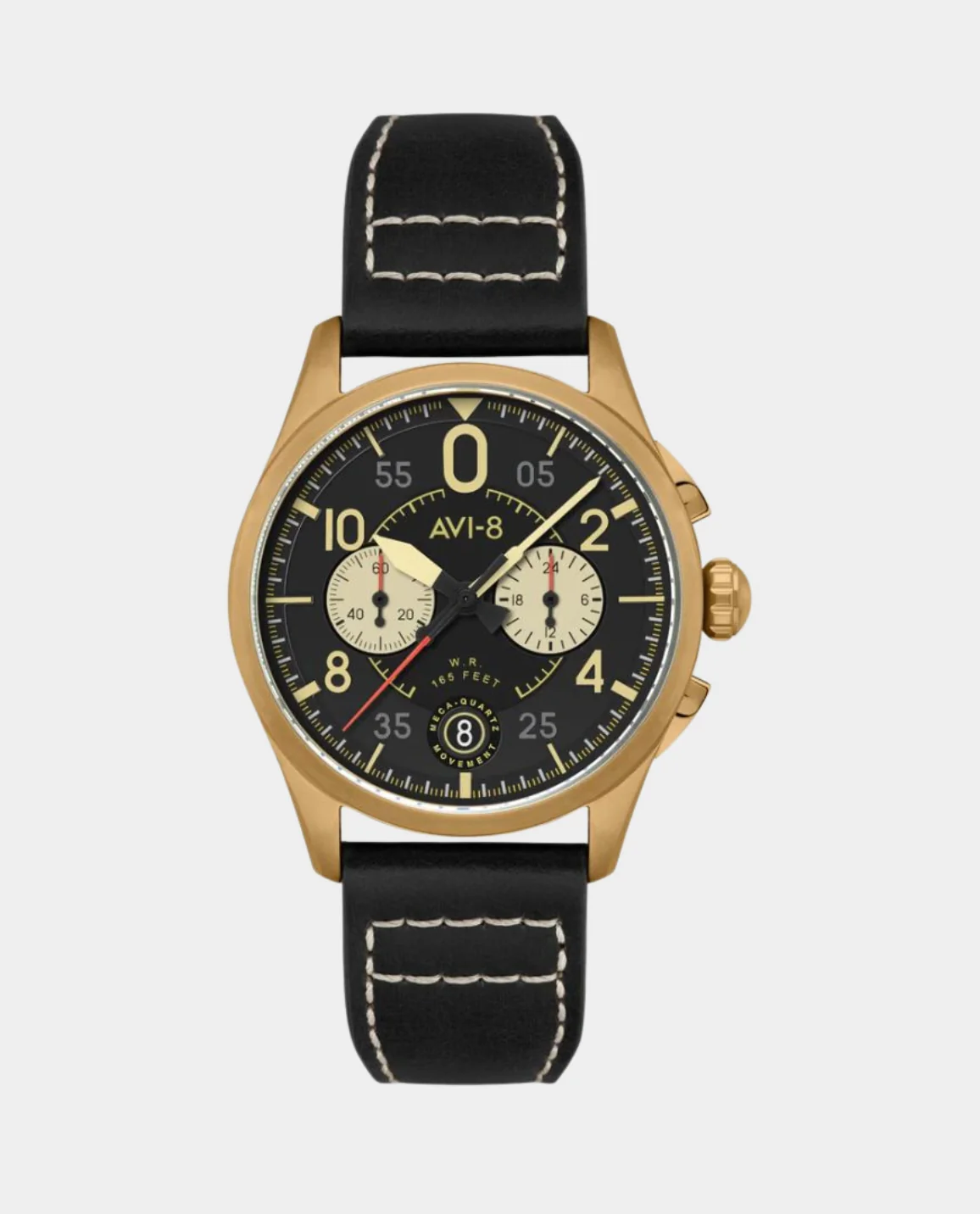 AVI-8 Spitfire Void Black Lock Chronograph Watch - Image 6
