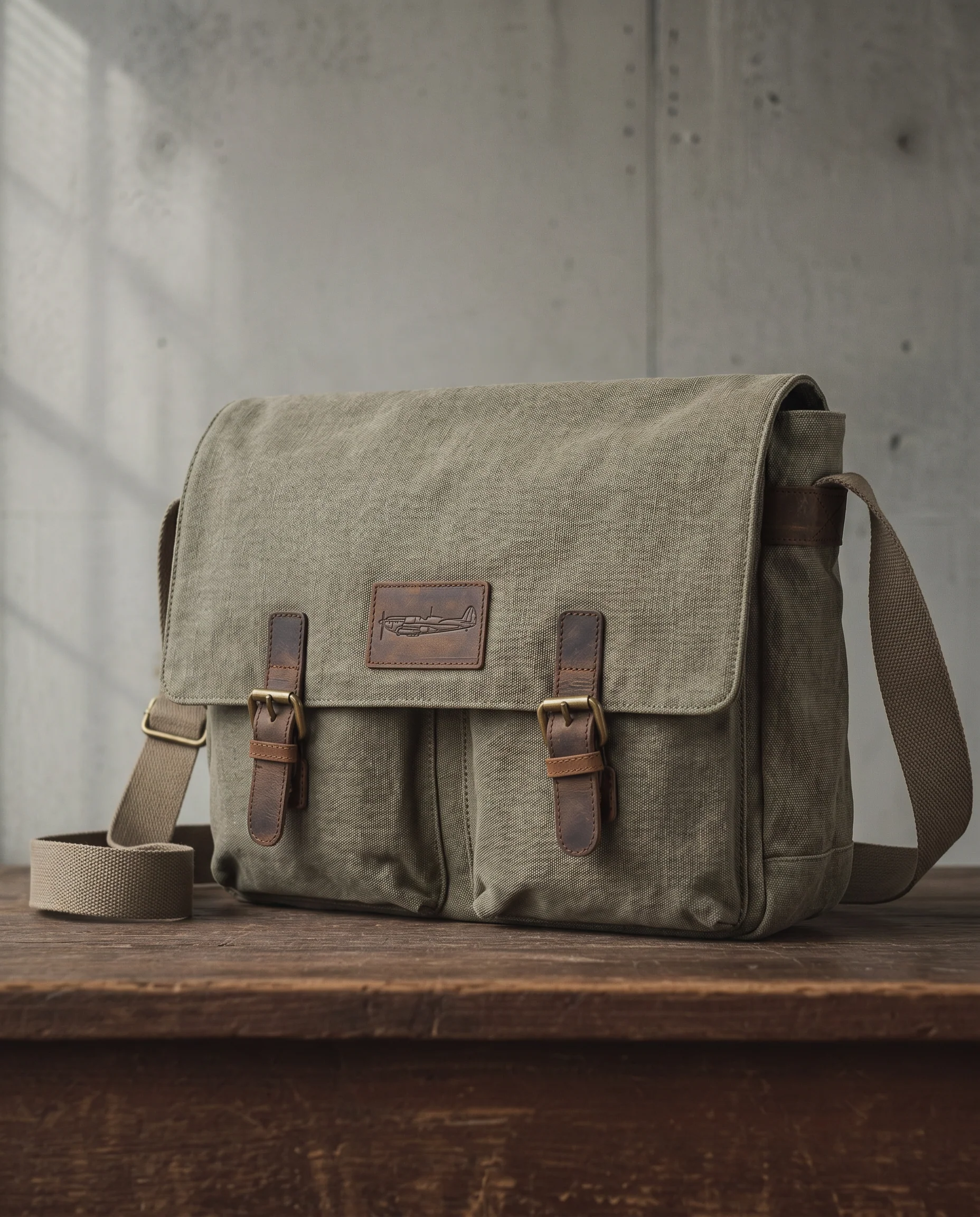 Spitfire Canvas Messenger Bag