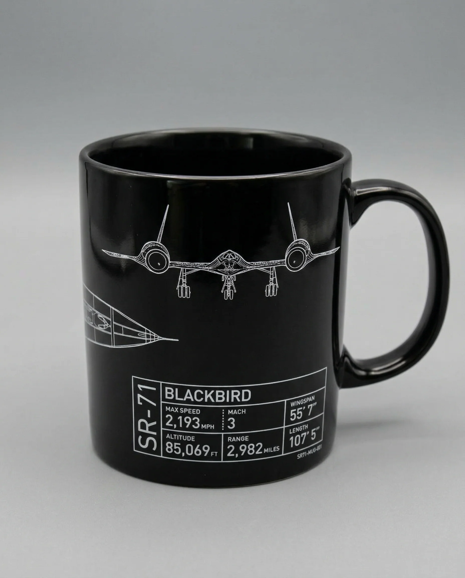 Blackbird Blueprint Ceramic Mug