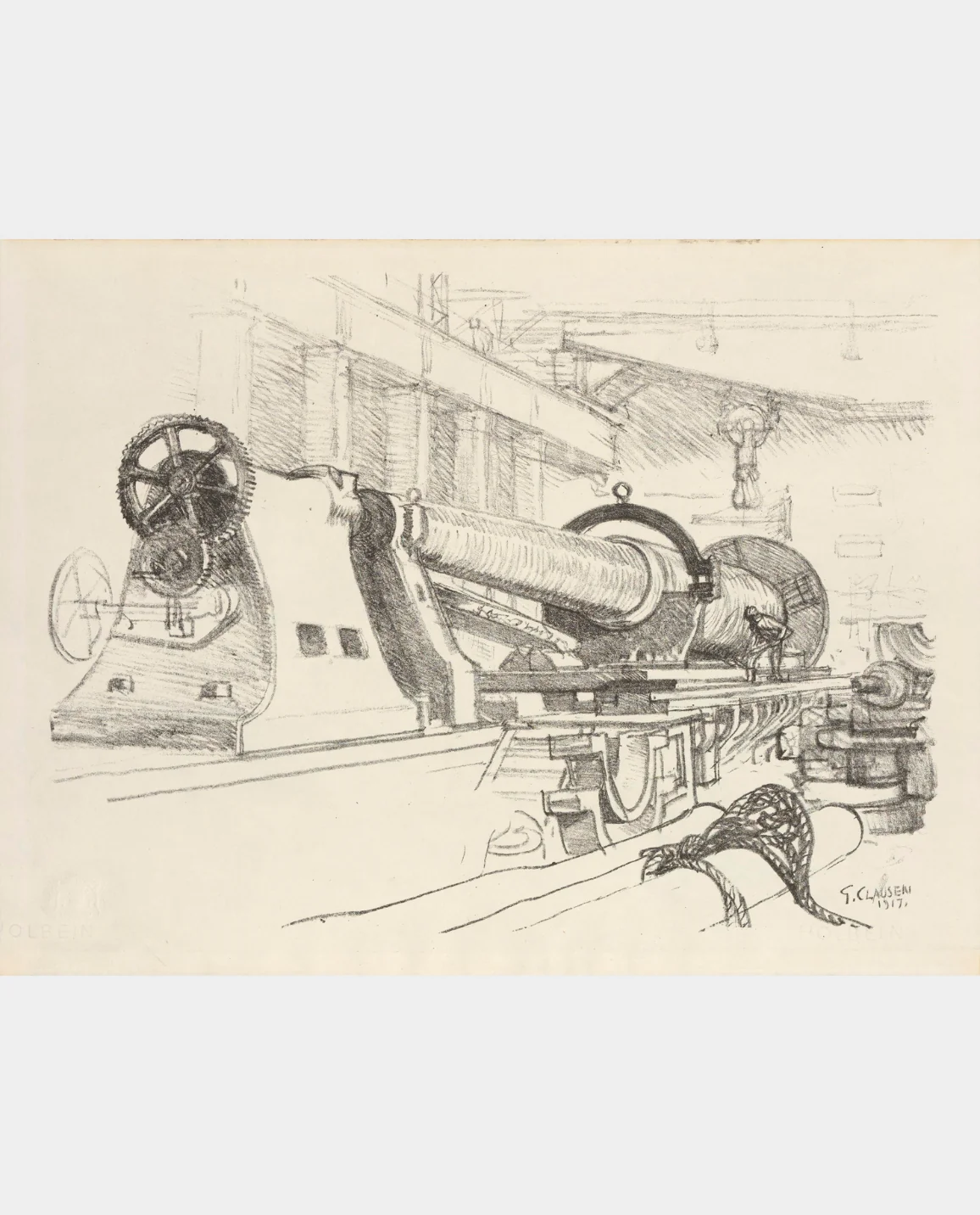Making Guns Turning A Big Gun by George Clausen