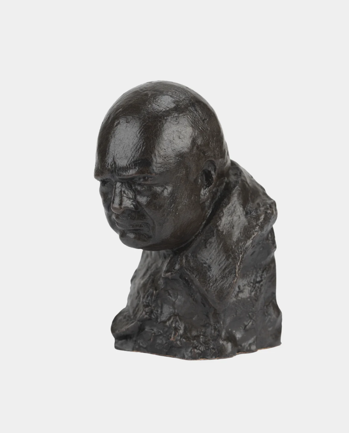 Nemon Small Bronze Churchill Bust - Image 3