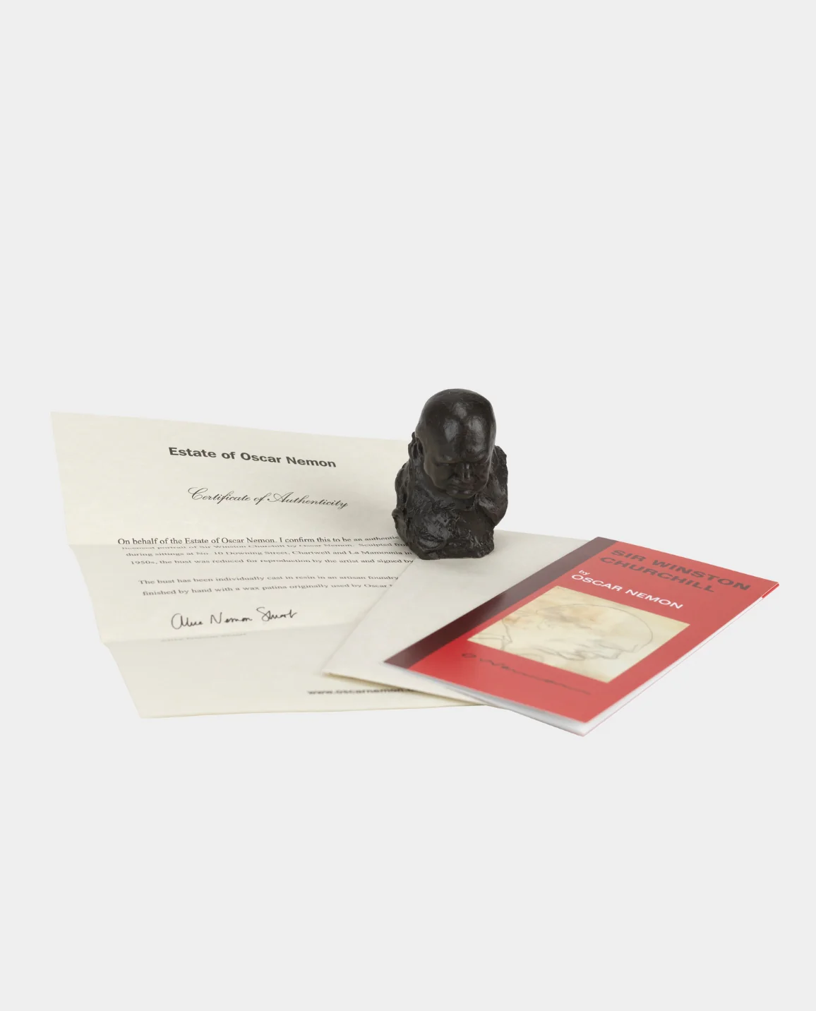 Nemon Small Bronze Churchill Bust - Image 4