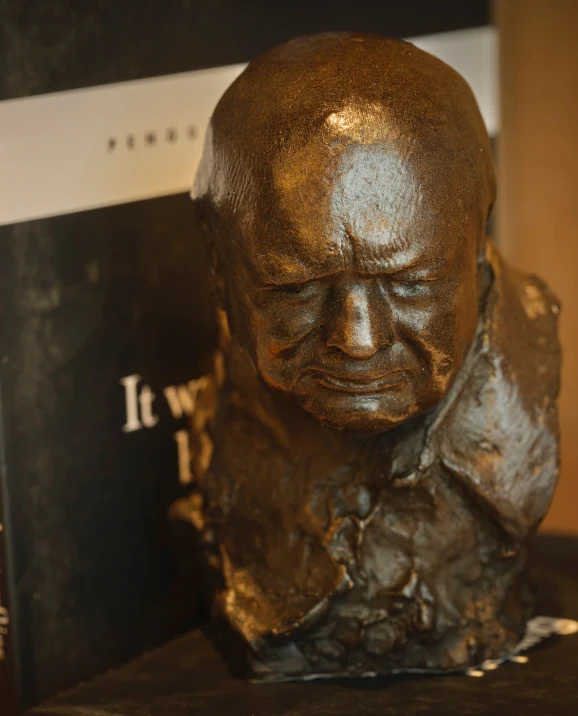 Nemon Small Bronze Churchill Bust - Image 6