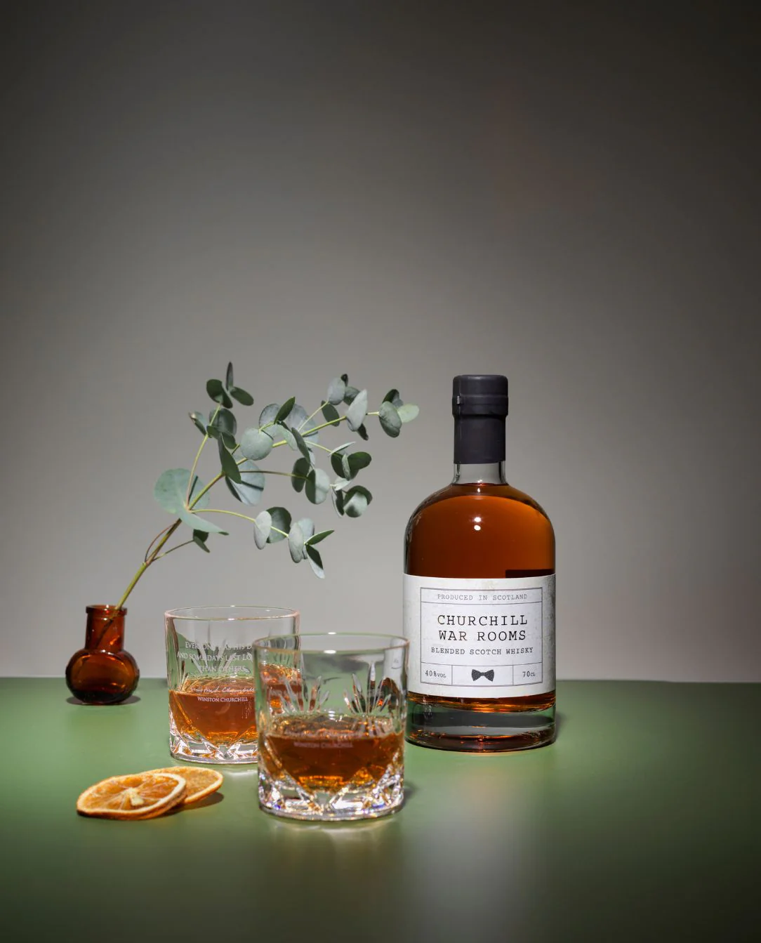 Churchill Whisky & Signature Glasses Gift Set