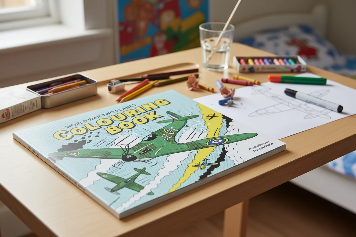 World War Two Planes Colouring Book - Image 2
