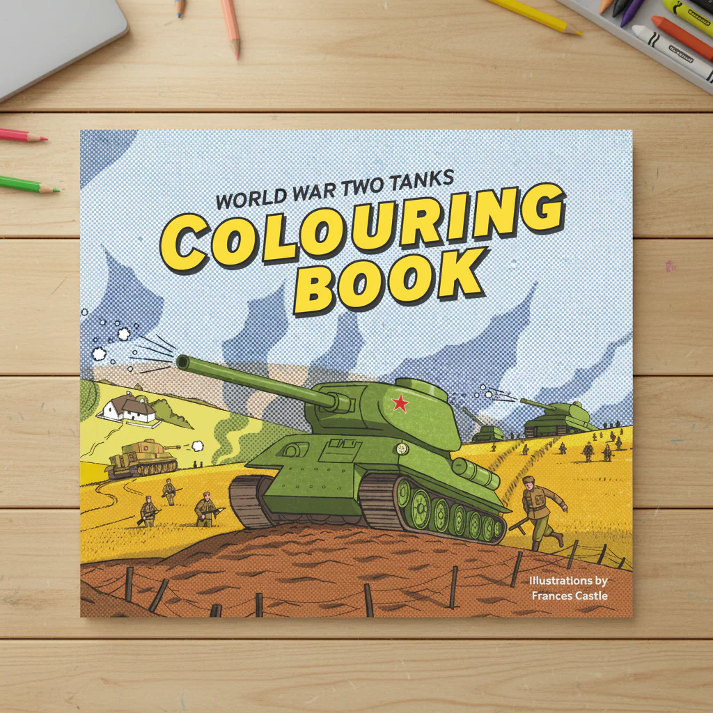 World War Two Tanks Colouring Book - Image 2