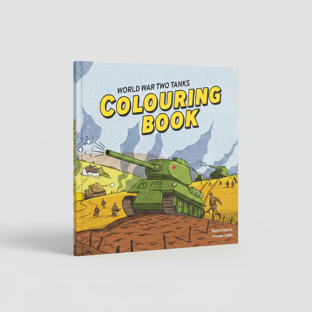 World War Two Tanks Colouring Book - Image 3